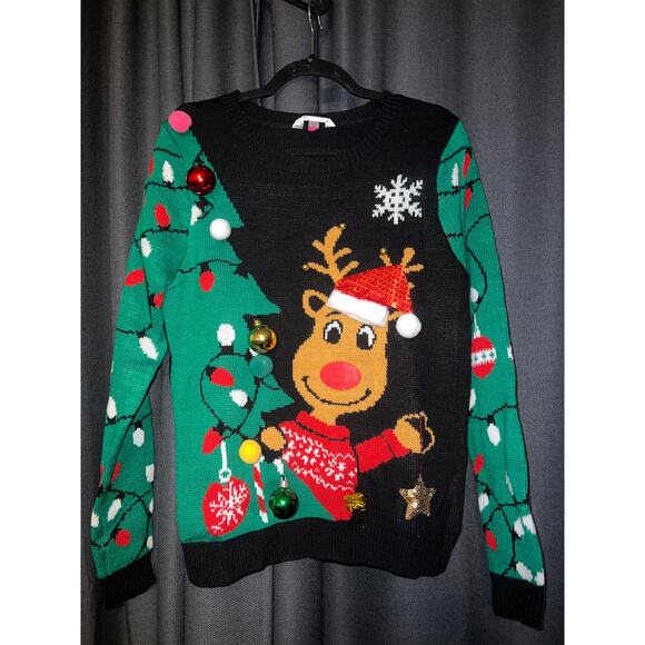 Ugly Christmas Sweater Xmas Size Large - Picture 1 of 3